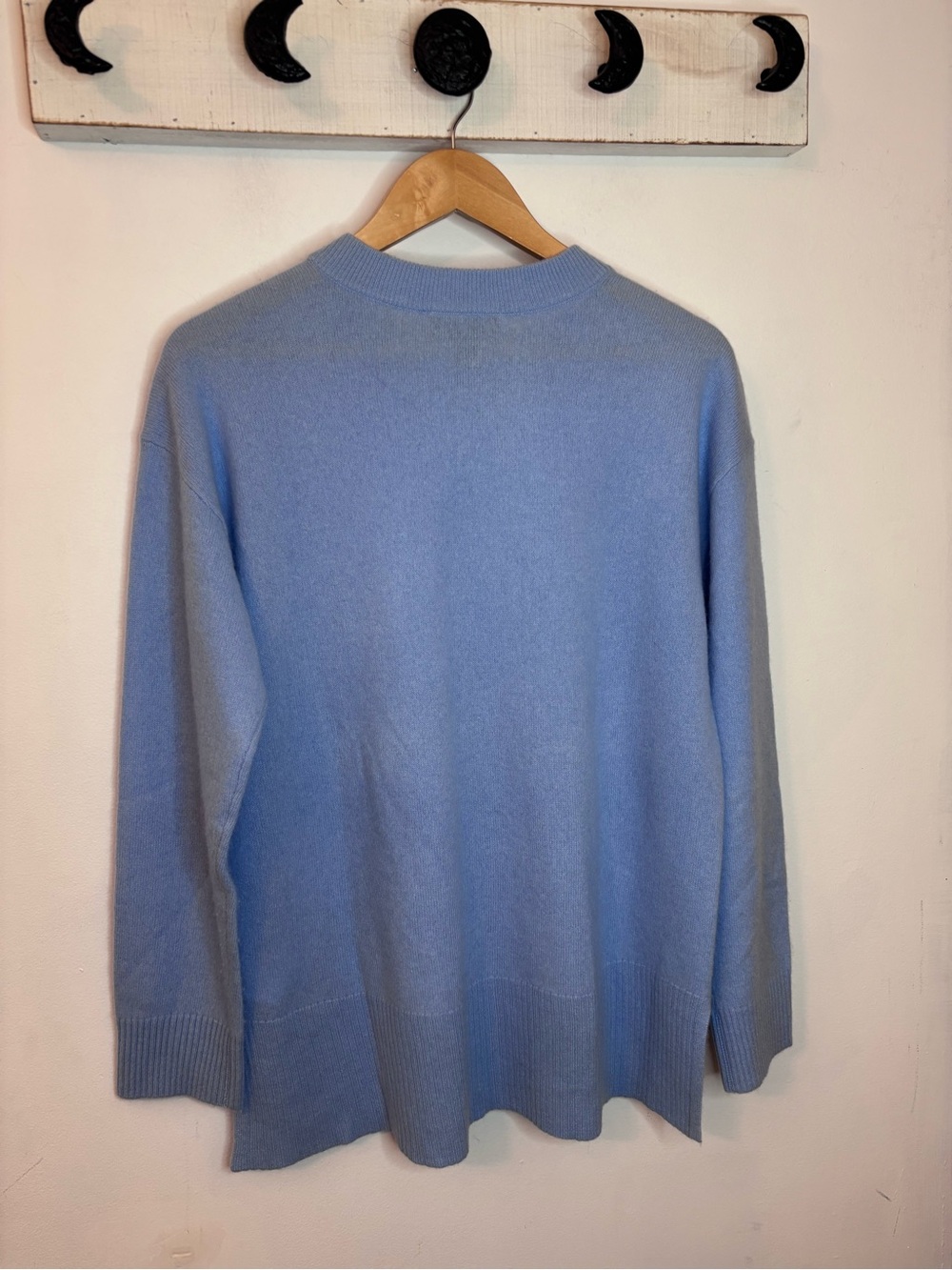 Charter Club Light Blue Crewneck Cashmere Sweater - Picture 4 of 7